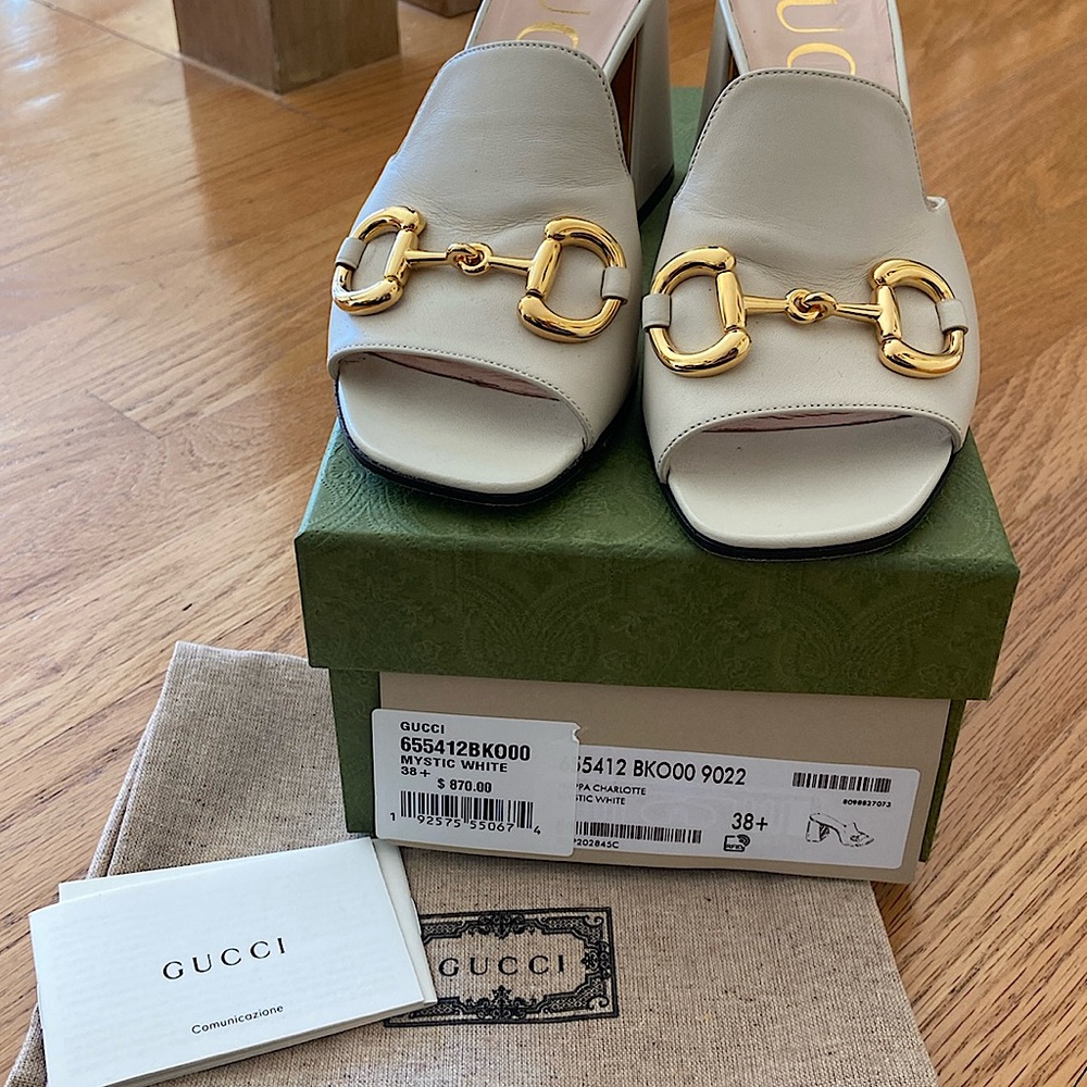 Gucci horsebit slide.